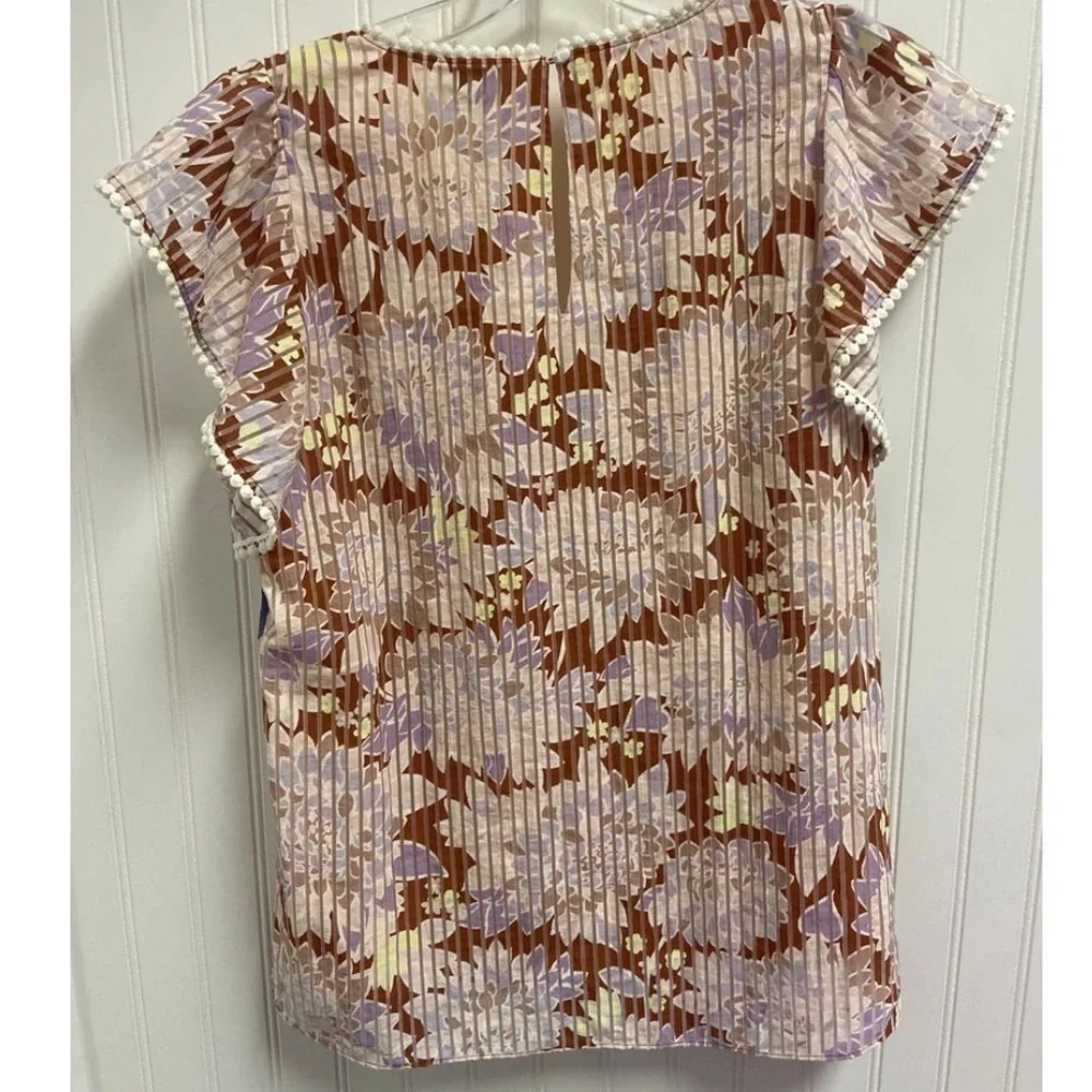 KATE SPADE Exotic Bloom Burnout Top